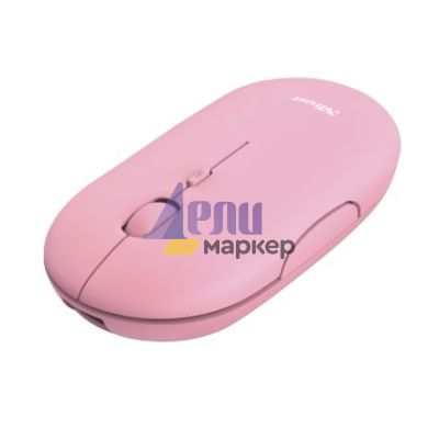 Мишка TRUST Puck Wireless & BT Rechargeable Mouse Pink