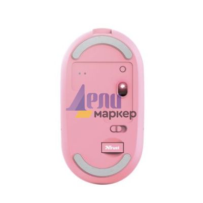 Мишка TRUST Puck Wireless & BT Rechargeable Mouse Pink