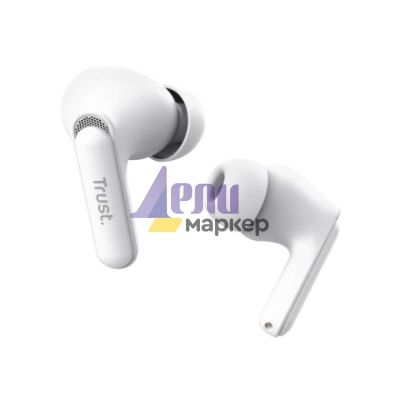 Слушалки TRUST Yavi Bluetooth ENC Earbuds White
