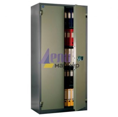 Брониран огнеупорен електронен шкаф Brand Mauer 1993EL С 4 рафта, 93x52x195 cm / 82x42x180 cm, 143 kg Сив