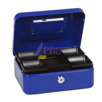 Метална каса BTV 30 30x24x9 cm Син