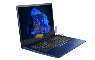 Лаптоп Dynabook Toshiba Portege X40-K-13B, Intel Core i7-1260P, DDR4 3200 16 GB (2x8), M.2 PCIe 1T SSD Gen4, 14.0 FHD IPS 250 nit non-glare, HD Camera, Bluetooth, Intel 11ax+acagn+BT (2x2), Win Professional, Blue, backlight KB, 3Y Gold On-site Europe