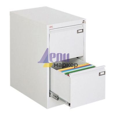 Шкаф за висящи папки Malow File Locker SZK101E Единичен с 2 чекмеджета, 41.5x63x71.5 cm, Сив