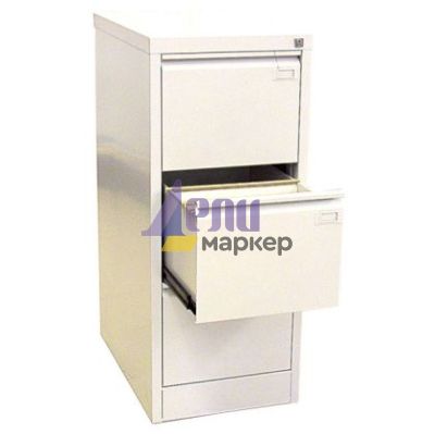 Шкаф за висящи папки Malow File Locker SZK201E Единичен с 3 чекмеджета, 41.5x63x100 cm, Сив