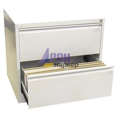 Шкаф за висящи папки Malow File Locker SZK102E Двоен с 2 чекмеджета, 77.5x63x71.5 cm, Сив