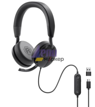 Слушалки Dell Pro Wired ANC Headset WH5024 + Dell Pro Wired / Wireless Headset Ear Cushions - HE524