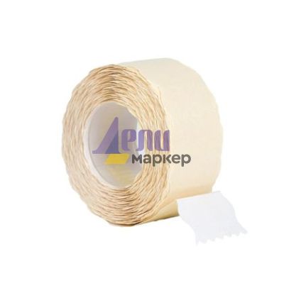 Етикети за маркиращи клещи 26x12 mm 1000 етик./ролка Бели