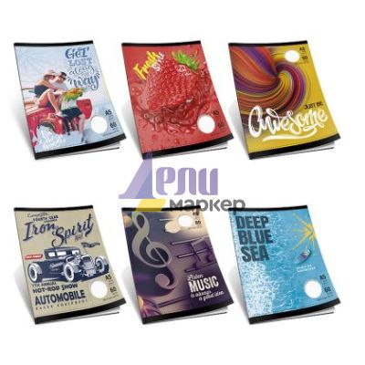 Тетрадка м. корици, офсет А5 40 л. ш. р.