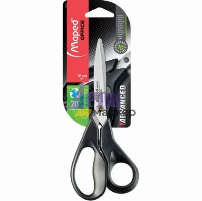 Ножица Maped Advanced Green Пластмасови дръжки, 18 cm (7“)