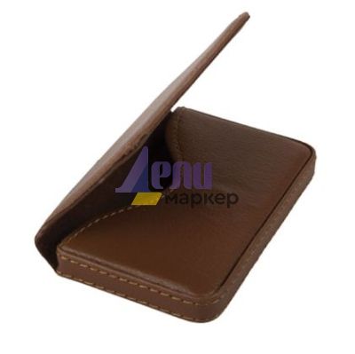 Кутия за визитки и лични документи B-Max Изкуствена кожа, Червена