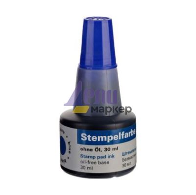 Мастило тампонно Office Point 30 ml Синьо