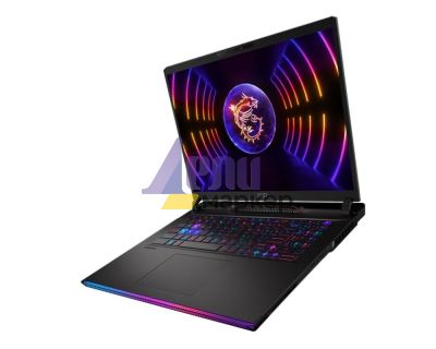Лаптоп MSI Raider GE78 HX 13VH, RTX 4080, GDDR6 12GB, 17" 16:10 QHD+(2560x1600), 240Hz, IPS-level, i9-13950HX (24C/32T), DDR5 64GB 5600 (32GBx2), 2TB NVMe PCIe Gen4x4 SSD, 99 key per-key RGB 1.5mm, FHDCAM, 2Y, 4-Cell 99 Whr, Win 11 Home, 3.1 kg