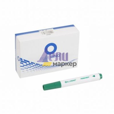 Перманентен маркер Bluering Объл връх 2-5 mm Зелен