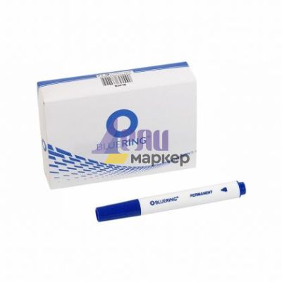 Перманентен маркер Bluering Объл връх 2-5 mm Син