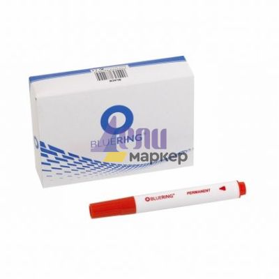 Перманентен маркер Bluering Объл връх 2-5 mm Червен