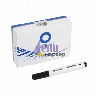 Маркер бяла дъска Bluering Объл връх 2-3 mm Черен
