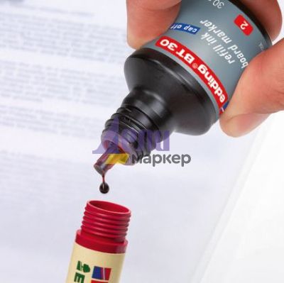 Мастило Edding BT-30 За маркери за бяла дъска, 30 ml Черно