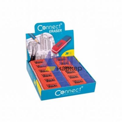 Гума Connect C-36BR Правоъгълна, за молив и мастило