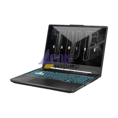 Лаптоп Asus TUF A15 FA506NF-HN009,AMD Ryzen5 7535HS/H (6-core/12-thread,16MB cache, up to 4.5 GHz ),15.6" FHD (1920x1080)144 Hz,16GB DDR5 4800(2*8),512 GB M.2 SSD,RTX 2050 4GB GDDR6,Wi-Fi 6(802.11ax),Backlit Chiclet Keyboard 1-Zone RGB, no OS, Graphite Bl