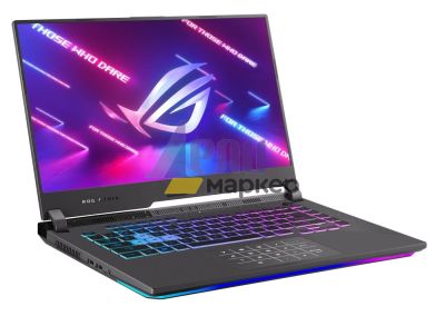 Лаптоп Asus ROG Strix G15 G513RM-HQ156, AMD Ryzen7 6800H (8-core/16-thread, 20MB cache, up to 4.7 GHz max boost),15.6"FHD IPS AG WQHD (2560x1440)165Hz,16GB DDR5 4800,1TB PCIE NVME,NVIDIA GeForce RTX 3060 6GB GDDR6 ,,Illum. Kbd 4 zone,no OS, Grey