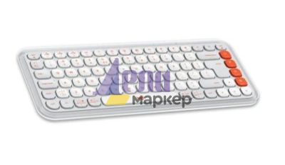 Клавиатура Logitech Pop Icon Keys - White - US INT'L - BT - N/A - INTNL-973