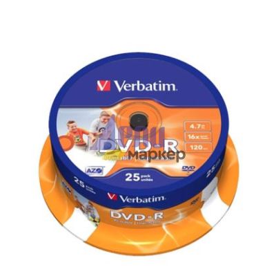 DVD-R Verbatim 16x 4.7 GB шпиндел 25 бр.