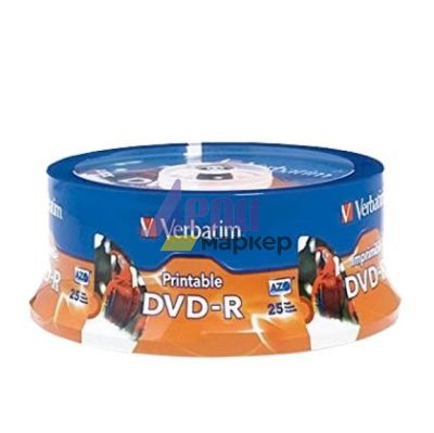 DVD-R Verbatim 16x 4.7 GB шпиндел 25 бр.