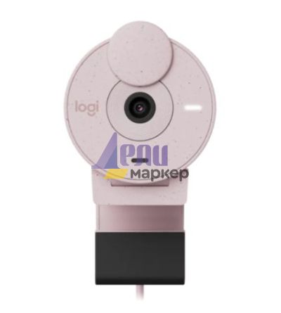 Уебкамера Logitech Brio 300 Full HD webcam - ROSE - USB - N/A - EMEA28-935