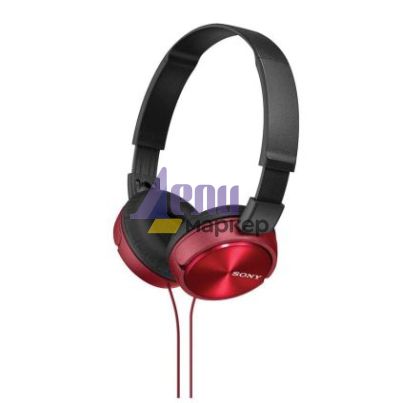 Слушалки Sony Headset MDR-ZX310 red