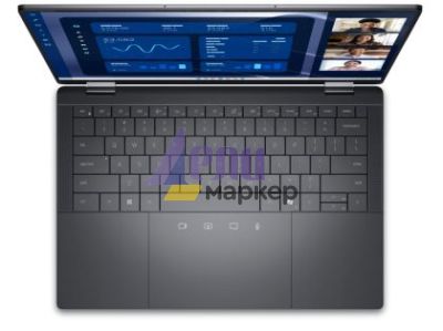 Лаптоп Dell Latitude 9450, Intel Core Ultra 7 165U (12 MB Cache, up to 4.9 GHz), 2in1, 14" QHD+(2560x1600), IPS Touch, AS,AR, 16GB on board 7467 MT/s LPDDR5X, 512 GB SSD PCIe M.2, Intel Graphics, FHD IR Cam , WiFi 7, FPR, Backlot, Win 11 Pro, 3Y PS