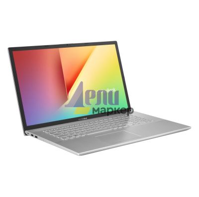 Лаптоп Asus VivoBook 17 X712EA-AU511W, Intel Core i5-1135G7 Processor 2.4 GHz (8M Cache, up to 4.2 GHz, 4 cores), 17.3`` FHD+(1920x1080), DDR4 8GB(ON BD.),512G PCIEG3 SSD, Windows 11,Transparent Silver