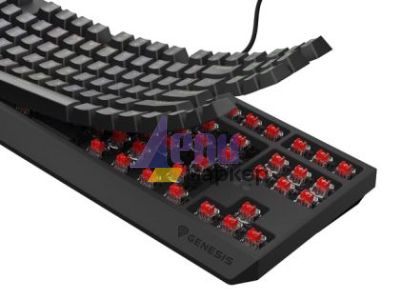 Клавиатура Genesis Gaming Keyboard Thor 230 TKL US RGB Mechanical Outemu Red Black Hot Swap