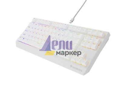 Клавиатура Genesis Gaming Keyboard Thor 230 TKL US RGB Mechanical Outemu Red White Hot Swap