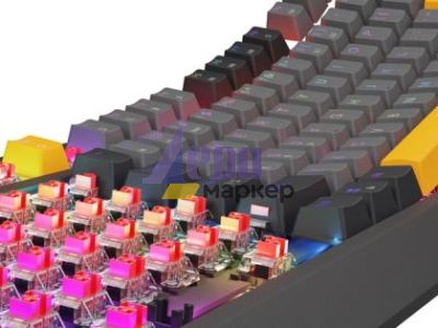 Клавиатура Genesis Gaming Keyboard Thor 230 TKL Anchor Gray Negative US RGB Mechanical Outemu Red
