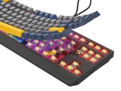 Клавиатура Genesis Gaming Keyboard Thor 230 TKL Naval Blue Negative US RGB Mechanical Outemu Panda