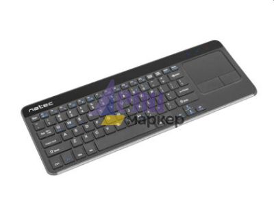 Клавиатура Natec wireless keyboard Turbot slim touch pad x-scissors us layout