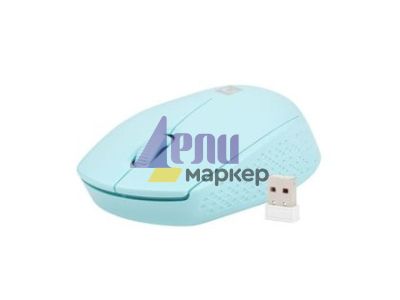 Мишка Natec Mouse Stork Wireless 1600DPI Optical, Blue+Natec Mouse Pad Photo Italy 220 x 180 mm