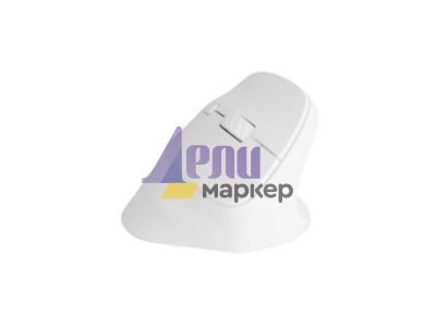 Мишка Natec Vertical Mouse Crake 2 Wireless, 2400DPI Bluetooth 5.2 + 2.4 GHz White