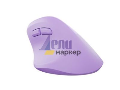 Мишка Natec Vertical Mouse Crake 2 Wireless, 2400DPI Bluetooth 5.2 + 2.4 GHz Pure Lavender