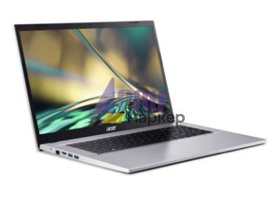 Лаптоп Acer Aspire 3, A317-54-32TL, Core i3 1215U, (up to 4.40Ghz, 10MB), 17.3" FHD (1920x1080) IPS SlimBezel AG, 1*8GB DDR4, 512GB SSD PCIe, Intel UMA Graphics,Cam&Mic, 802.11ac + BT, No OS, Silver+Acer Wireless Slim Mouse M502 WWCB, Mist green (Retail p