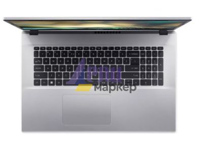 Лаптоп Acer Aspire 3, A317-54-32TL, Core i3 1215U, (up to 4.40Ghz, 10MB), 17.3" FHD (1920x1080) IPS SlimBezel AG, 1*8GB DDR4, 512GB SSD PCIe, Intel UMA Graphics,Cam&Mic, 802.11ac + BT, No OS, Silver+Acer Wireless Slim Mouse M502 WWCB, Mist green (Retail p