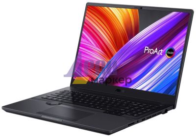 Лаптоп Asus ProArt Studiobook 16 OLED H7600HM-OLED-L751X,INTEL I7-11800H, 16" WQUXGA (3840 x 2400)OLED 16:10,32GB DDR4, 2x1TB PCIe3.0 SSD,NVIDIA RTX 3060 6GB,WiFi 5.0,Illum Kb.Fingerpint, Win 11 Pro 64,Star Black