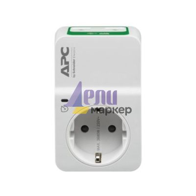 Филтър APC Essential SurgeArrest 1 Outlet 230V, 2 Port USB Charger, Germany