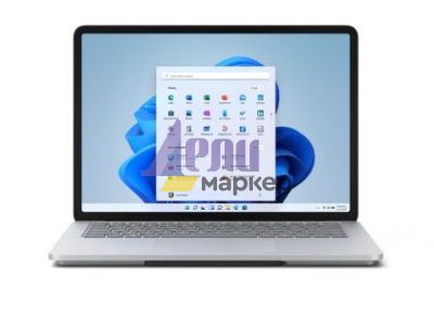 Лаптоп Microsoft Surface Laptop Studio, Quad-core 11th Gen Intel Core H35 i5-11300H, 14.4" (2400 x 1600) PixelSense Flow Display, Intel Iris X Graphics, 16GB RAM, 256GB SSD, Windows 11 Home, Platinum