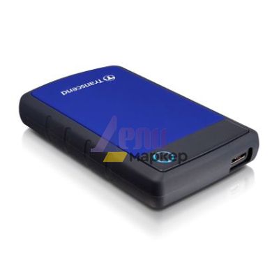 Твърд диск Transcend 1TB, 2.5" Portable HDD, StoreJet H3, Blue, Anti-shock
