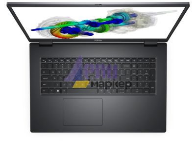 Лаптоп Dell Precision 7770, Intel Core i7-12850HX vPro (16 cores, 25 MB cache, up to 4.80 GHz), 17.3" FHD (1920x1080) AG 500 nits, 16GB, 1x16GB NECC 4800MHz DDR5, 512GB SSD PCIe M.2, NVIDIA RTX A3000 12GB GDDR6, Wi-Fi 6E, BT, Backlit Kbd, Win 11 Pro, 3Yr