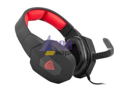 Слушалки Genesis Headphones Argon 400 With Microphone Black-Red (H59)