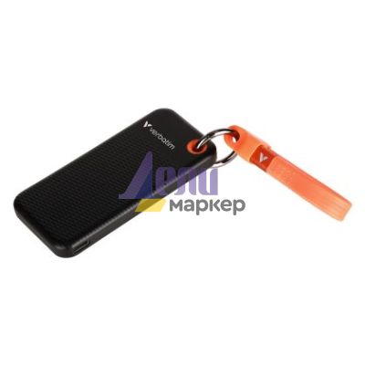 Твърд диск Verbatim Pocket SSD USB 3.2 Gen 2 2TB Black/Orange
