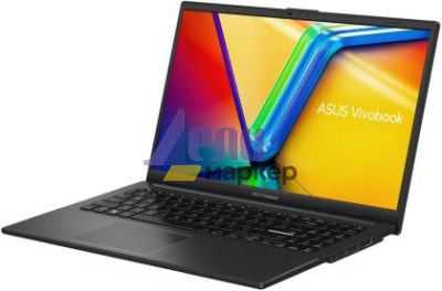 Лаптоп Asus Vivobook Go E1504FA-NJ318, AMD, Ryzen R5-7520U,,15.6" FHD (1920x1080),16GB (on bd) DDR5 , 512GB SSD,  AMD Radeon Graphics, Without OS, Black