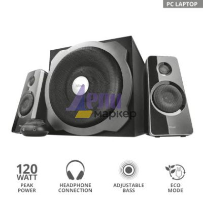 Аудио система TRUST Tytan 2.1 Subwoofer Speaker Set - black